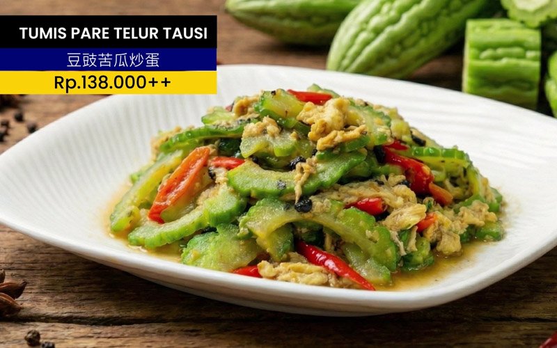 tumis pare telur tausi